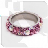 Anillo circones rosa